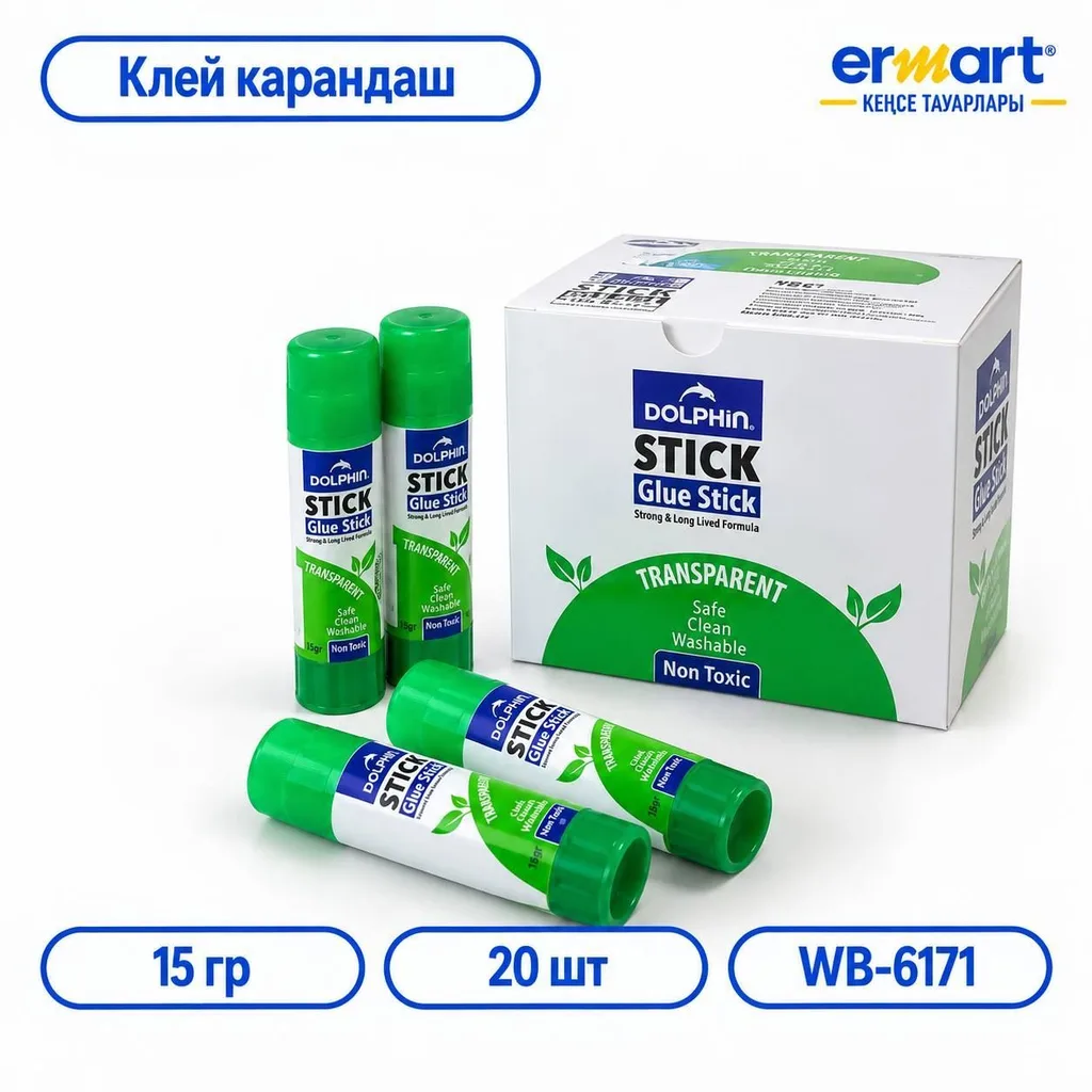Клей карандаш Dolphin 15гр