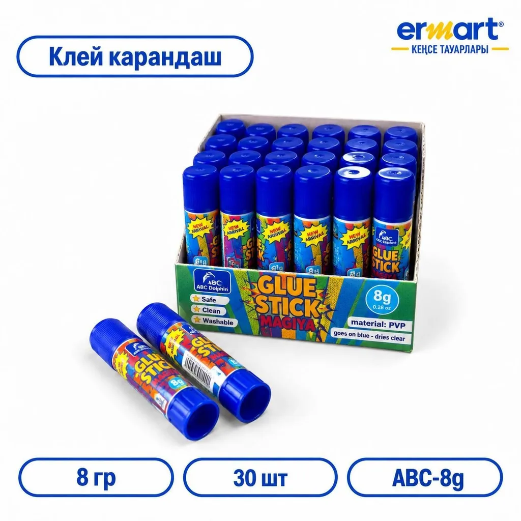 Клей карандаш ABC Dolphin 8гр